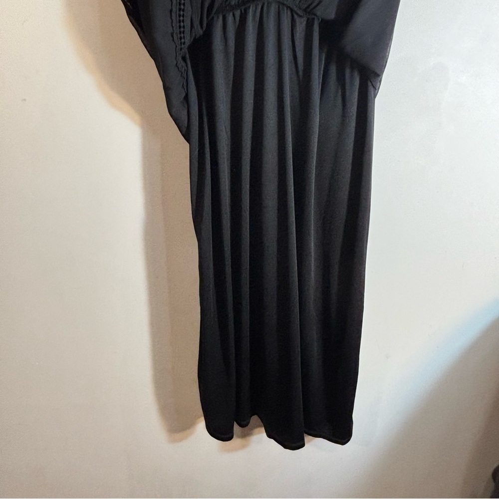 CHRISTINA B Sz L Maxi Dress Tiered Ruffled Sheer Lined Elastic Waist NEW W/ TAG - Picture 12 of 15
